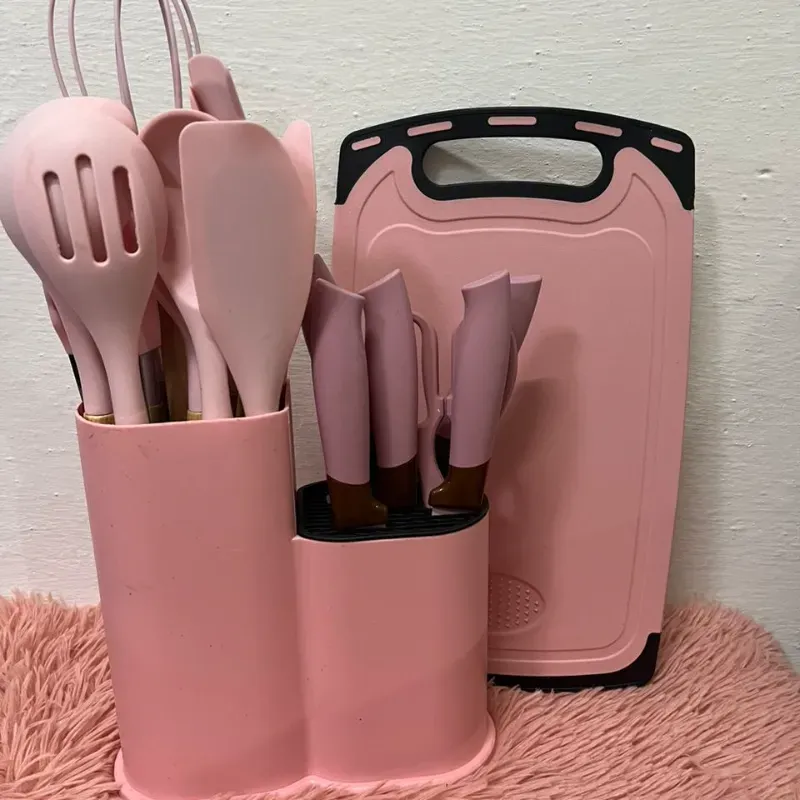 Set de utensilios de cocina de silicona
