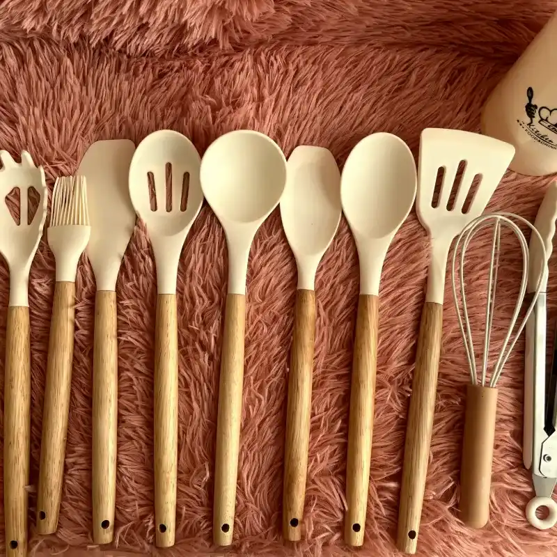 Juego de utensilios de cocina de silicona