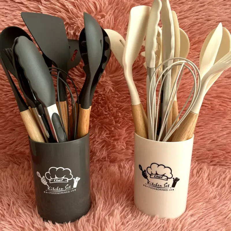 Juego de utensilios de cocina de silicona