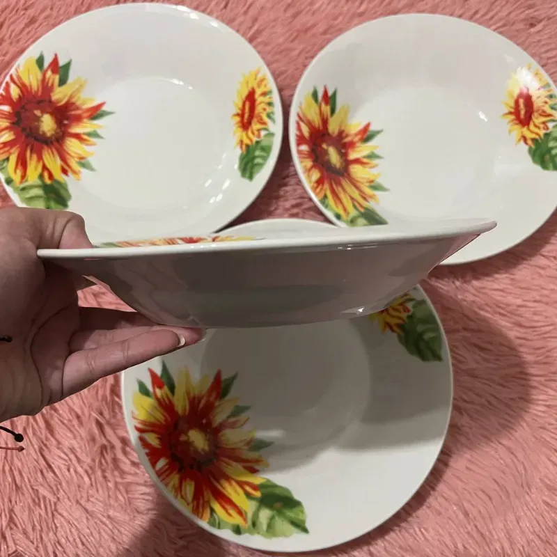 Juego de 4 platos hondos grandes 