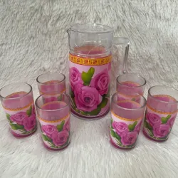 Juego de jarra con vasos