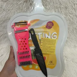 Tablas de picar con cuchillo y rallador 