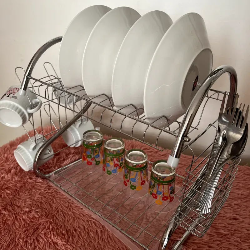 Platero de acero duradero y cromado 