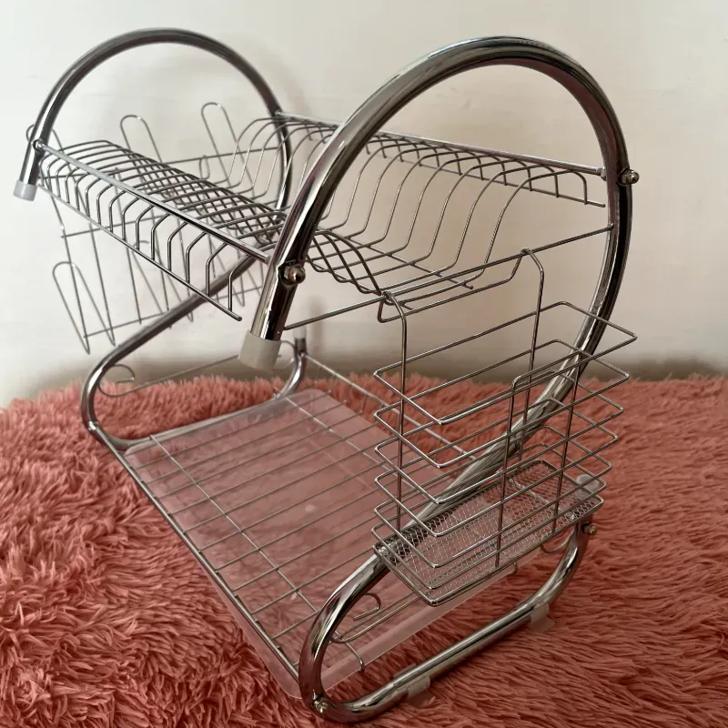 Platero de acero duradero y cromado 