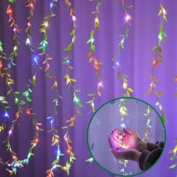 Cortina de luces led con ramitas