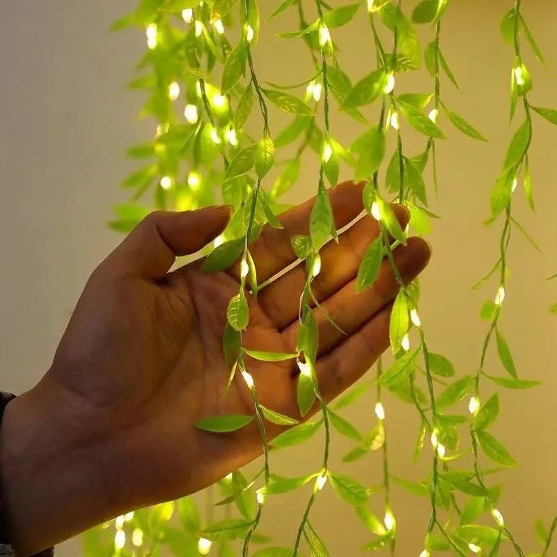 Cortina de luces led con ramitas