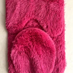 Set de 3 alfombras peluches para baño