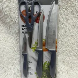 Set de cuchillos con tijeras