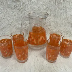 Juego de jarra con vasos