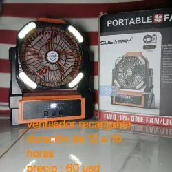 Ventilador recargable 