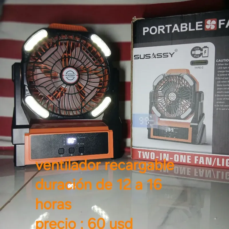 Ventilador recargable 