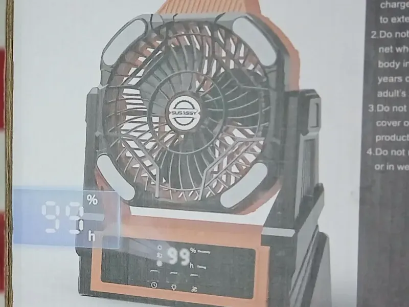 Ventilador recargable 