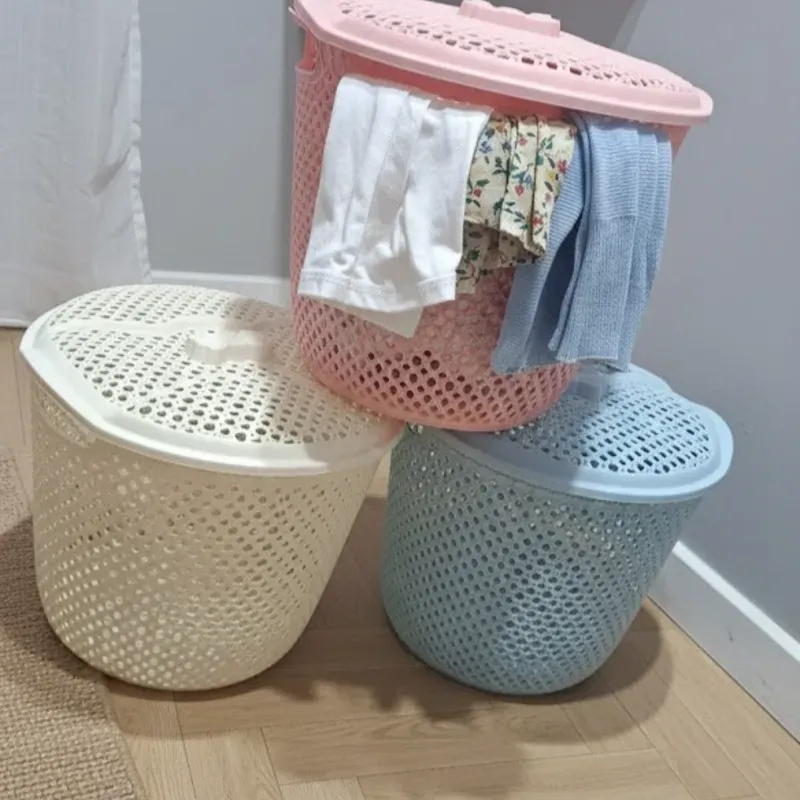 Cestas redondas con tapa 