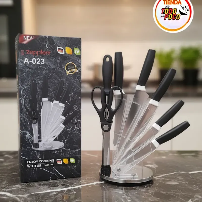 Cuchillos con base giratoria 