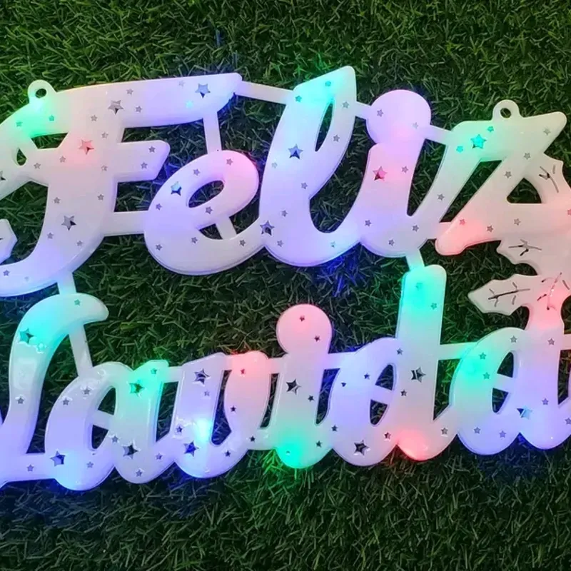 Feliz navidad con luces 