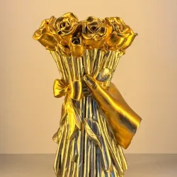 Florero dorado