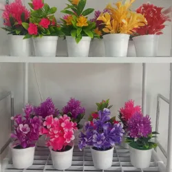 Flores artificiales de 17 cm altura 