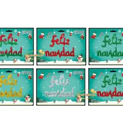 Globos de feliz navidad 