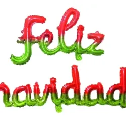 Globos de feliz navidad 