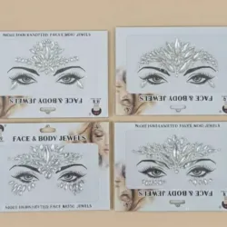 Joyas de pegatinas para el rostro