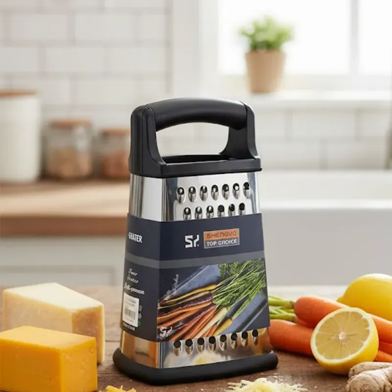 Rayador metálico de 4 caras