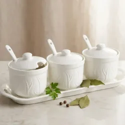 Set de 3 condimentero de Porcelana