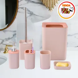 Set de baño con cesto 
