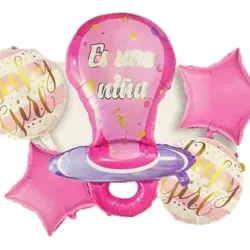 Set de globos para revelación de sexo 