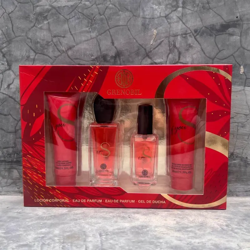 Set de perfume con crema 