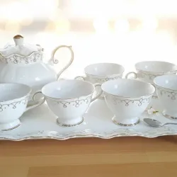 Set de tetera con fuente 