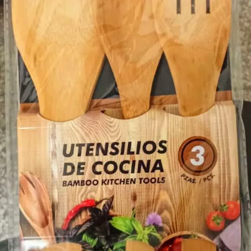 Set de utensilios de bambú 