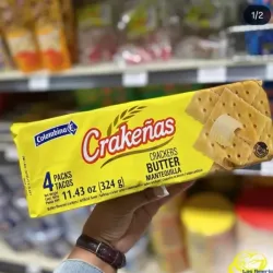 Pack de 4 paquetes de galletas sabor mantequilla