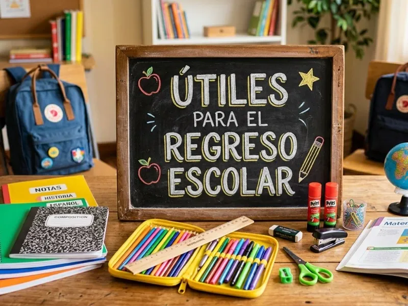 Útiles para el regreso escolar