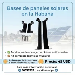 Bases de paneles solares pm
