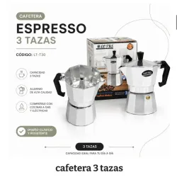  Cafetera expreso de 3 tazas