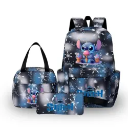 Set de mochila cartuchera merendero ⚫