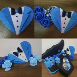 Cajita Corazón traje
