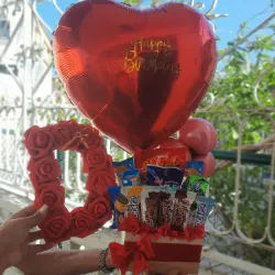 Globos y Rosas