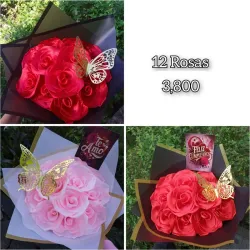 Ramo 12 rosas eternas 