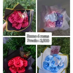 Ramo 💐 6 Rosas Eternas 