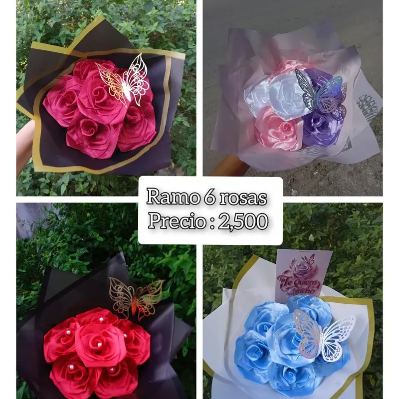Ramo 💐 6 Rosas Eternas 