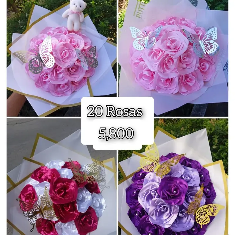 Ramo de 20 rosas eternas 