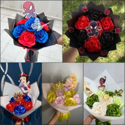 Ramo de 7 Rosas temática INFANTIL 