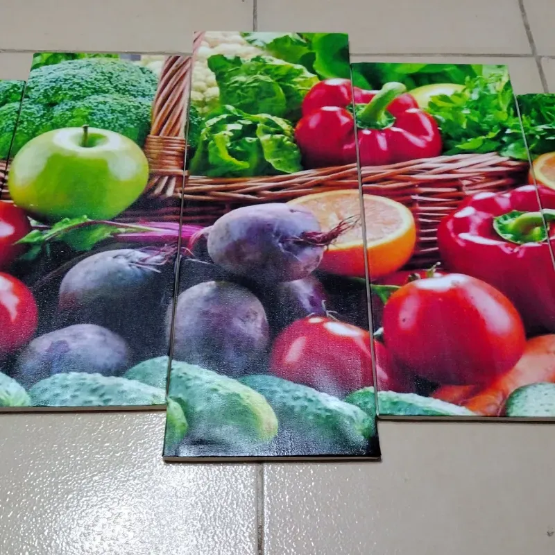 Cuadro cesta con frutas 