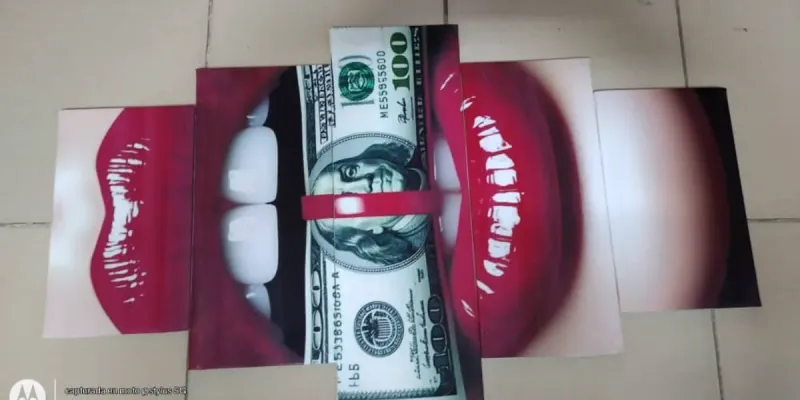 Cuadro de Labios Rojos 