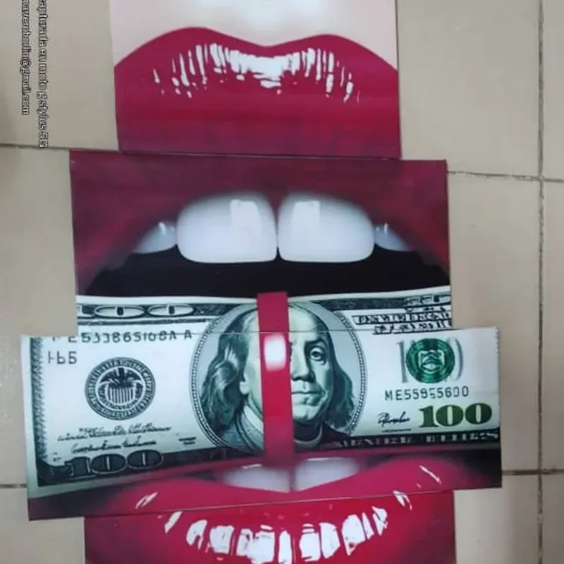 Cuadro de Labios Rojos 