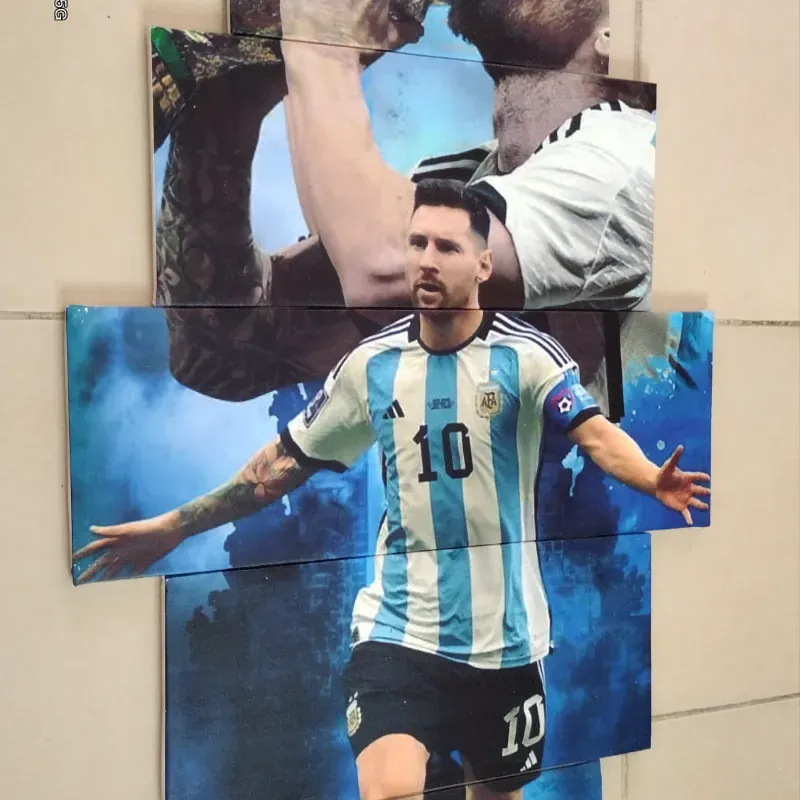 Cuadro decorativo Vertical con imágen de Messi 