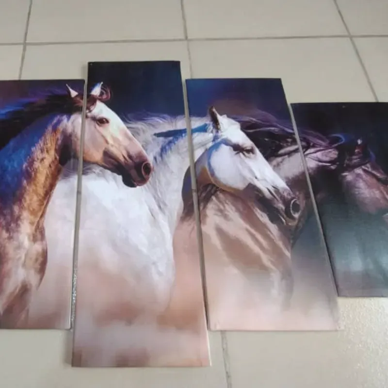 CUADRO IMPRESO EN LIENZO DE CABALLOS 
