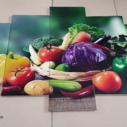CUADRO IMPRESO EN LIENZO DE FRUTAS 