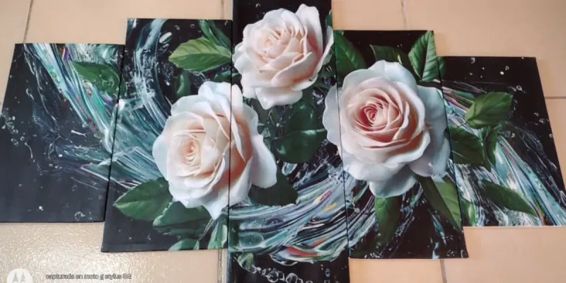Cuadro impreso en Lienzo de Rosas 